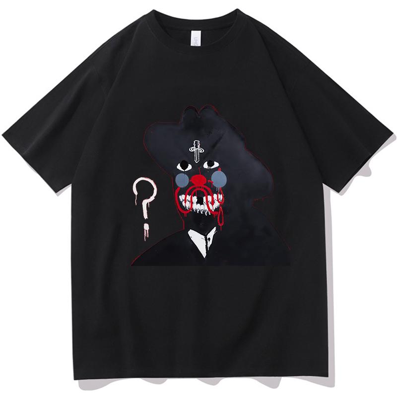 21 Savage WAS IST MIT DEN STRASSEN passiert Print T-Shirt Album T-Shirts Kurzarm Baumwolle Herren T-Shirts Unisex Locker Unisex Unisex T-Shirts