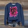 Women's Fashion Casual Long Sleeve Loose Printed Sweatshirt