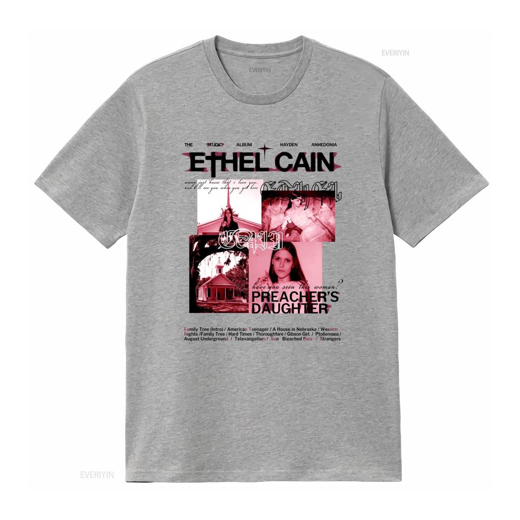 Ethel Cain Music T Shirt Preachers Daughter Album Merch 90s Vintage Inspired Bootleg Vintage Homme Fashion Stretched