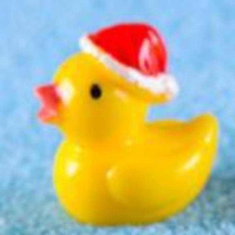 

Рождественский Желтый Утенок Мох Микро-ландшафт Мини Смола Ручная работа Украшение Аксессуар для торта small