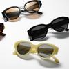 Oval Glasses Retro Cat Eye Sunglasses Women Ins Style Men'S Sunglasses