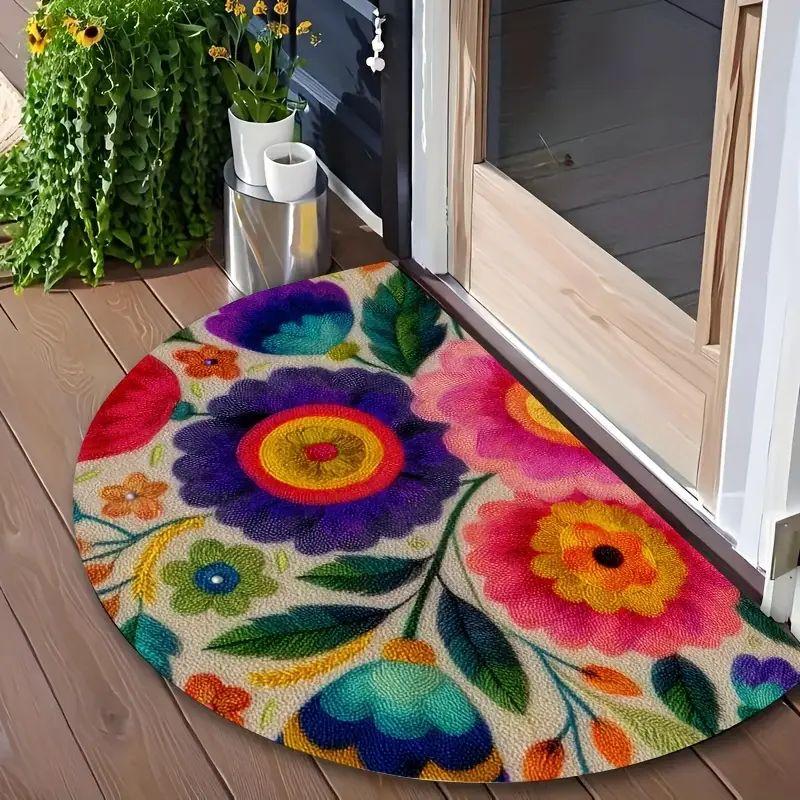 Wygodne maty podłogowe z nadrukiem do użytku domowego, dekoracyjne maty wejściowe do domu, maty antypoślizgowe do łazienki i toalety