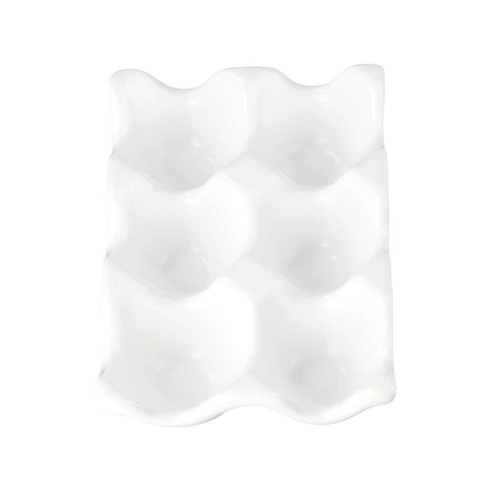 Christmas Kitchen Serving Dish Boiled Egg Ceramic Eggs Tray Egg Stand Storage Rack Egg Holder