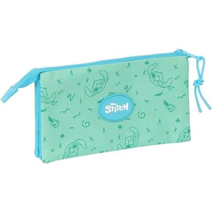 Třípatrový penál pro děti - SAFTA - Stitch Aloha - Pohodlný - Všestranný - Odolný