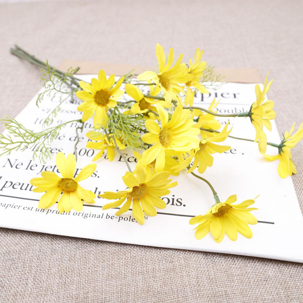 Artificial Daisy Single Stem High Simulation Vivid Decorative for Wedding Bedrooms Parks Offices