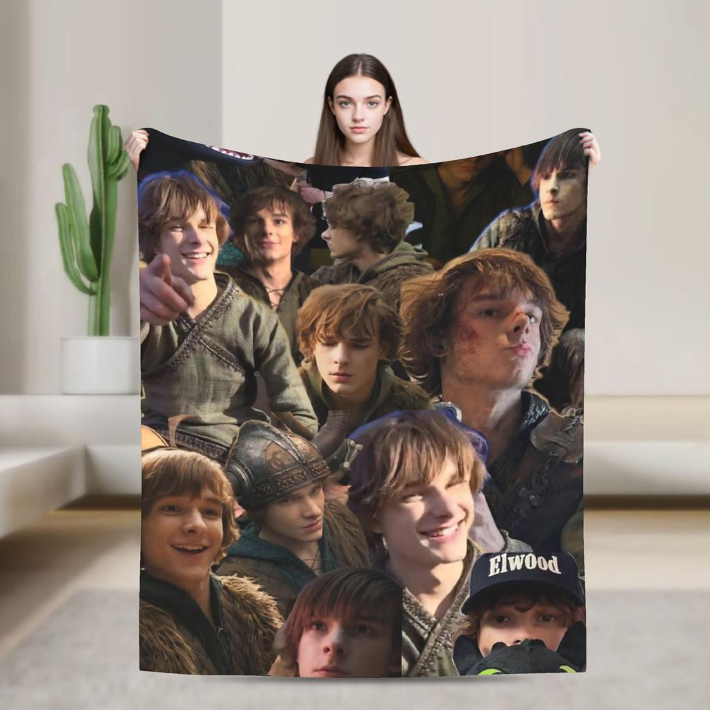 American Mason Thames Actor Blanket Quality Warm Soft Throw Blanket Winter Travel Office Living Room Novelty Bedspread