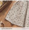 French Floral Doll Collar Long Sleeve Dress: Autumn 2026 Lace-Pleated Princess Style for Girls