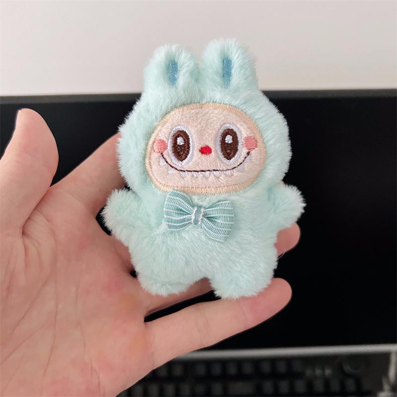 Labubu Little Rabbit Plush Keychain: Cute Cartoon Bag Charm