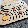 Solar System Planets Wooden Puzzle Personalized Baby Gift Tabletop Educational Wooden Toddler Toy