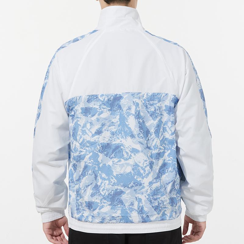 Puma Horská Aop větrovka se stojáčkem a logem Pánské bundy Bílá 534542-99