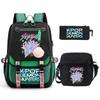 Witch Hunters Kpopdemonhunters Student School Bag Shoulder Bag Casual Pencil Bag Three-Piece Set