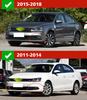 Pour Volkswagen VW Jetta A6 MK6 2011-2018 2012 2013 2014 2015 2016 2017 Garde-boue Bavettes Protection contre les projections Garde-boue Bavettes