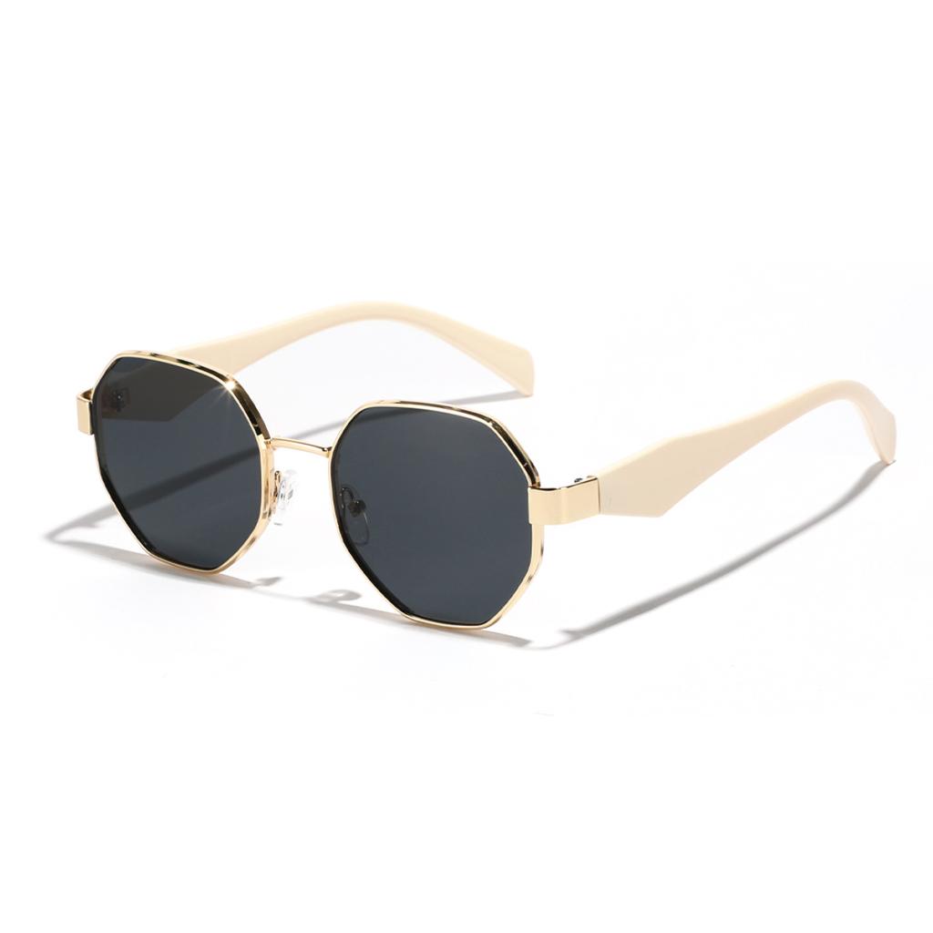 Glasses Square Polygon Metal Sunglasses Men'S Sunscreen Sunglasses Women'S Ins