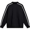 Li Ning Sports Fashion Series Letter Stripe Pullover Long Sleeve Sweatshirt Unisex Sweatshirt Black YWDU547-2