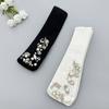 Fashion And Popular Embroidery Heavy Craftsmanship Beading Black And White Small Single Item Fake Collar