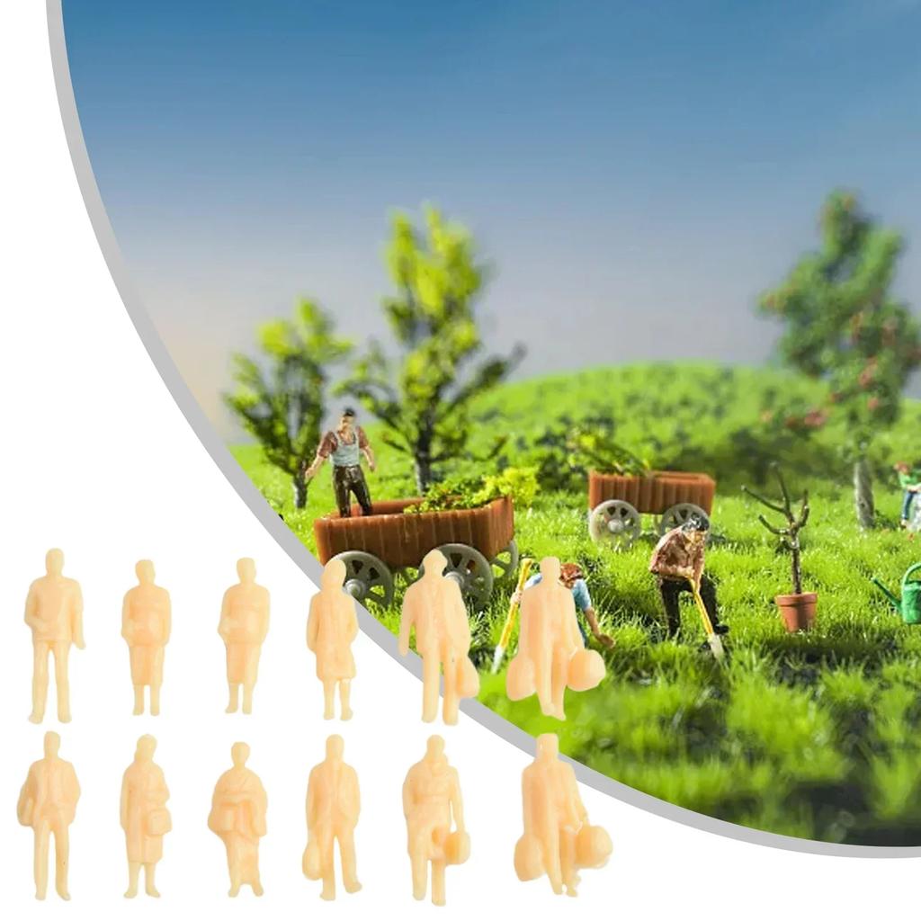 60buc 1:Figurine Model la Scară 87 Figurine din Plastic Pictate Nepictate Figurine H0 În Picioare Accesorii H0 Decorațiuni de Casă DIY Jucărie pentru Copii
