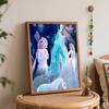 Disney Frozen Elsa DIY Oil Painting Art Painting Kit Home Wall Decor Handmade Gift for Princess Fans Creative Craft for Room Decoration