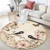 Birds Round Area Rug,Carpet Rug for Living Room Bedroom Sofa Playroom Decor,Non-slip Floor Mat