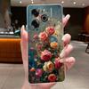 Phone Case For Tecno Pova 6 Pro 5G LI9 Case Tecno Pova 6 5G LI7 Back Cover Luxury Butterfly Flowers Transparent Soft TPU Casing