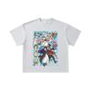 260 GSM Double Yarn 32 Count 100% Cotton Frieren V1 Print Unisex Heavy Cotton T Shirt