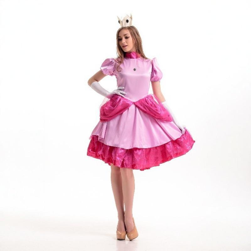 Rochie de Prințesă Super Mary Peach de Halloween Rochie de Performanță pentru Femei Adulte Rochie de Scenă