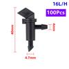 Garden Irrigation Drip Emitter 4L 8L 16L Flag-shaped Adjustable Dripper 1/4" Barb Steady Flow Micro-Sprinkler Nozzle 50/100Pcs