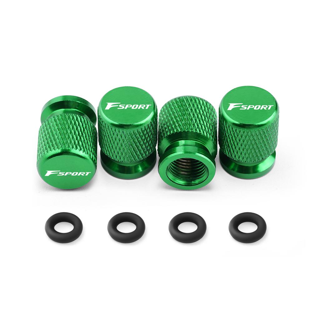 4PCS Car Wheel Tire Valve Caps Tyre Stem Covers Airdust Waterproof For Lexus F SPORT Auto Accessories
