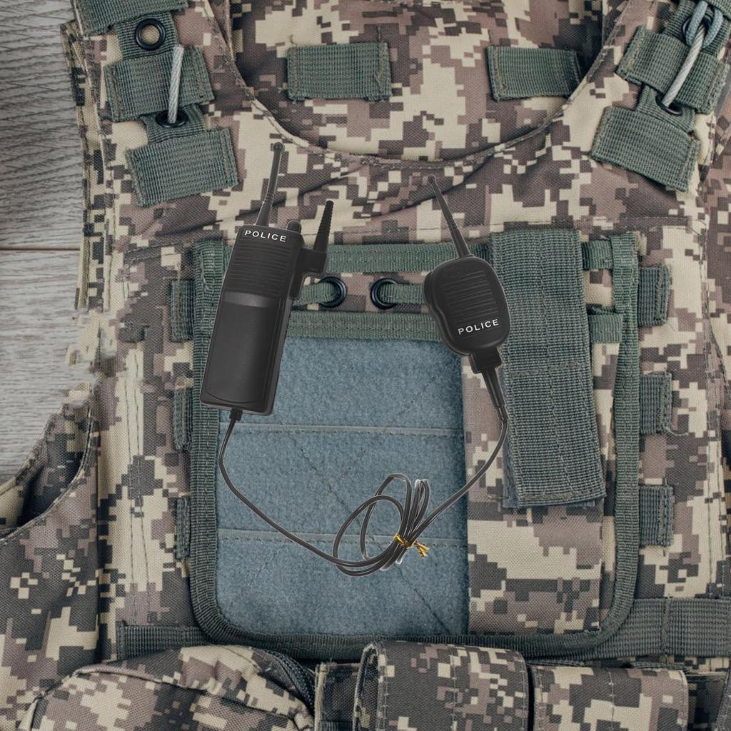 LEDMOMO Dummy Kids Toy Police Officer Cosplay Equipment Walkie-Talkie Radio, Prop,