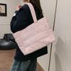 Padded Tote Bag Large Capacity Handbag Lightweight Shoulder Bag Commuter Tote for Women Work Date Party Shopping