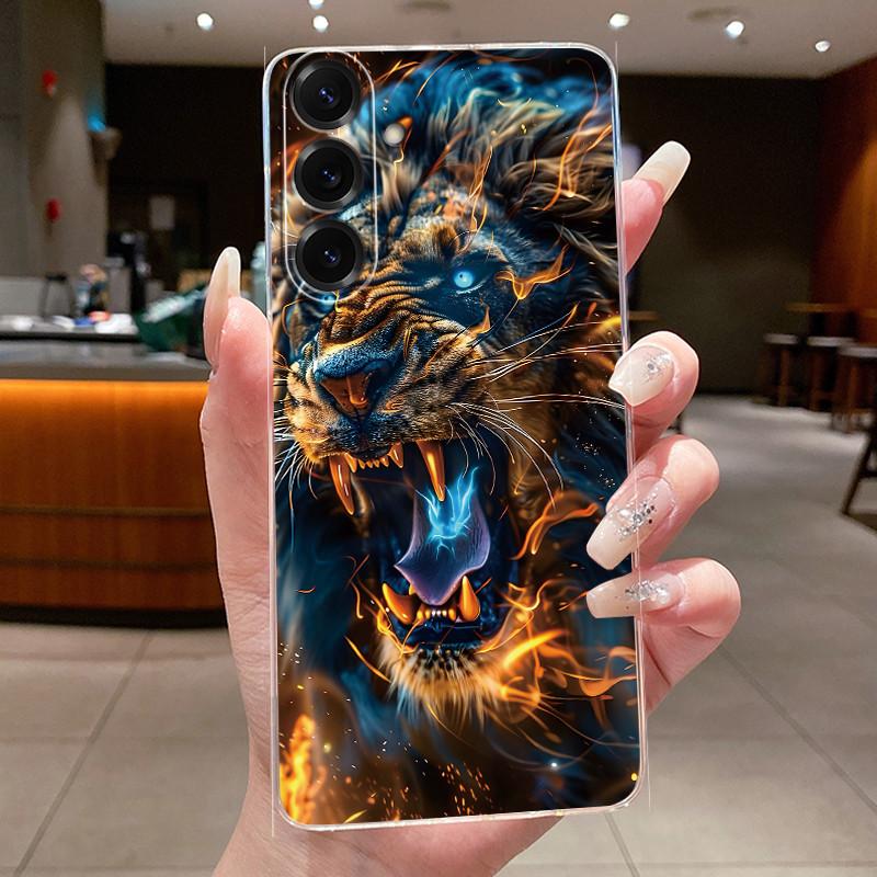 Korpuss Samsung Galaxy A17 5G Tālruņa Vāciņš Silikona mīksts Luksusa Pūķis Jauks Foršs Zēniem Meitenēm Aizmugurējais Vāciņš Caurspīdīgs Bufera Apvalks