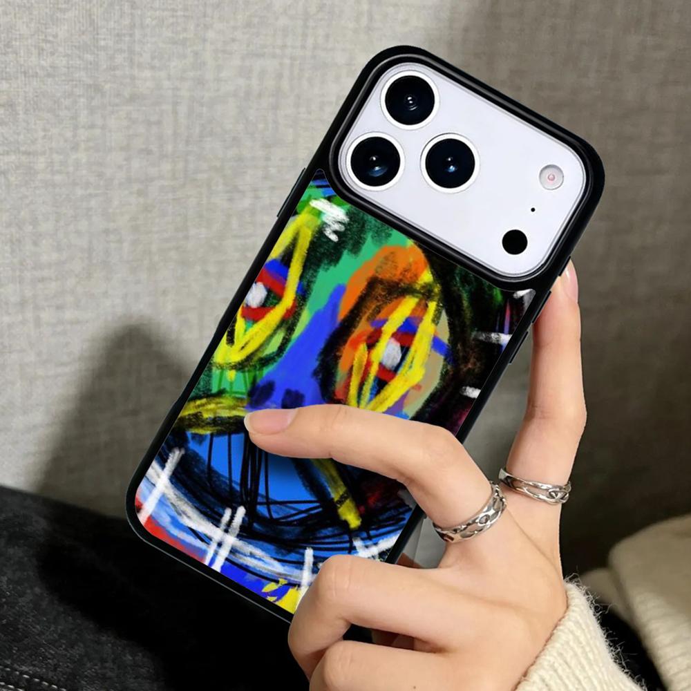 Capa Case for iPhone 17 Air 16 Pro Max 15 Plus 11 13 Mini 14 12 Back Phone Cover Graffiti