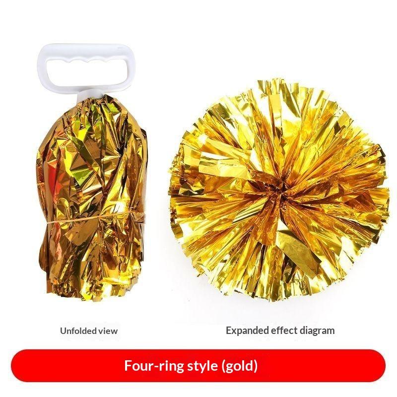 Pompon Multicolori Gioco per Bambini da 5/6 Pollici Palla Tifo per Animali da Compagnia Accessori 'Forza!' Economici Pratici Decorazioni per Festa di Cheerleading Danza Concerto