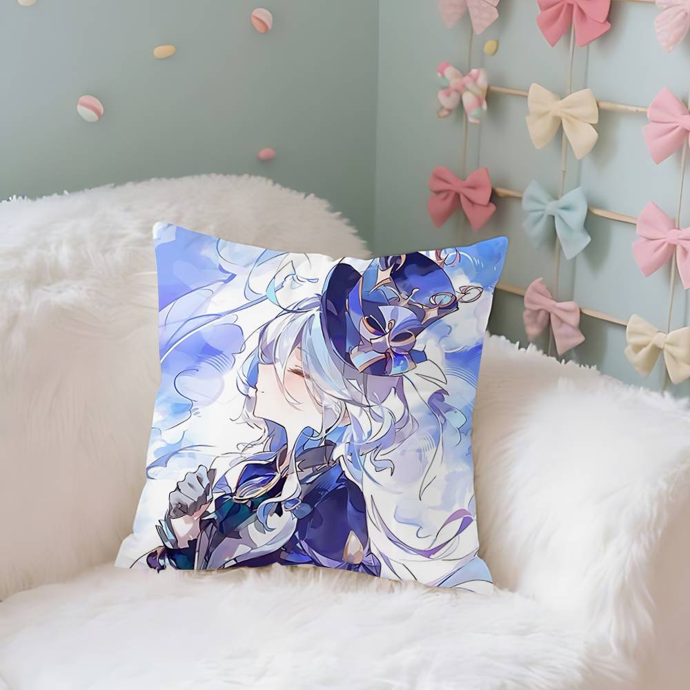 

FFurina Case Plush Fabric Soft Pillowcase Double Sided Print Cushion Cover Household Gifts 40x40CM(16x16in)