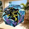 Batman Print Automatic Open Close Umbrella, Portable Foldable Umbrella, for Outdoor Commute Camping Trip, Ideal Birthday Gift