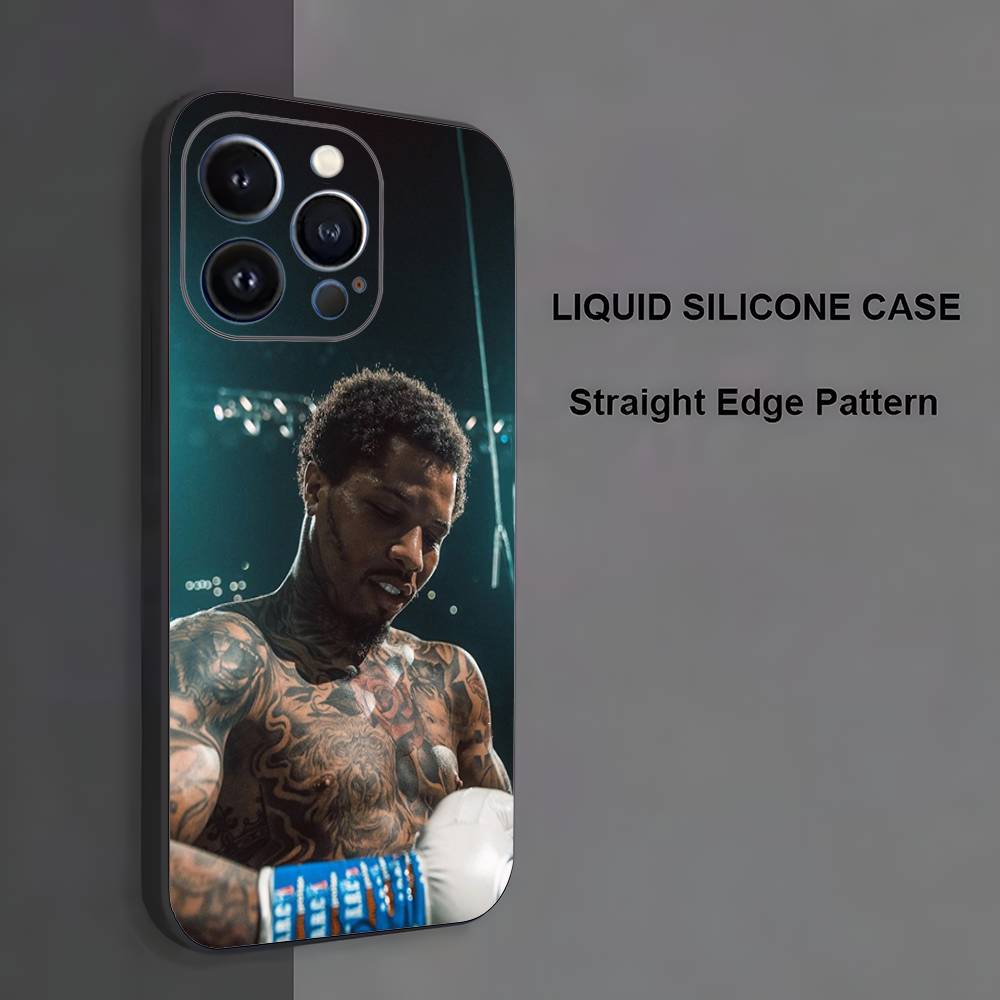 G-Gervonta Boxer D-Davis Phone Case For iPhone 17,16,15,14,13,12,11 ,Pro Max,XS,X,XR,SE,Mini,8,7,Soft Silicone Black Cover