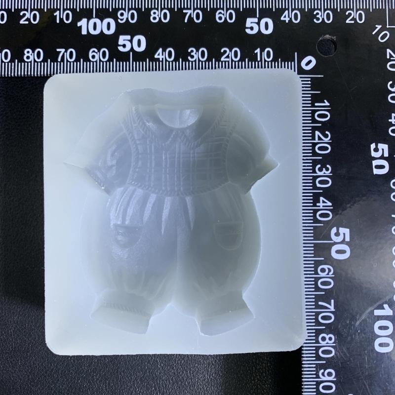 Food Grade Silicone Mold Soft Clothing Mould Baby Clothes Casting Mold Waterproof Making Mould for DIY Accessory