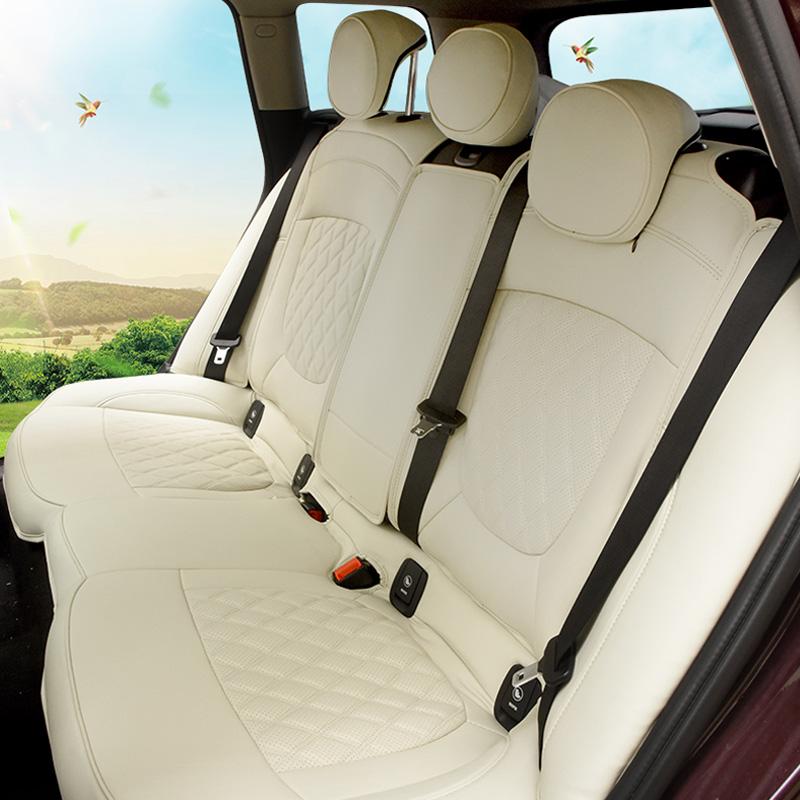 for mini cooper f56 f57 f60 f54 r50 r53 r55 r56 r57 r58 r59 r60 Car Seat Covers Car Seat Protection Accessories Full Set Begie