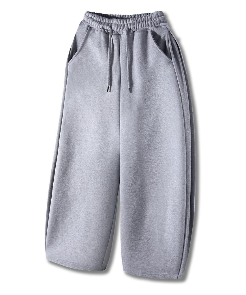 Yosemiti Curved Pintuck Balloon Sweatpants Gray Ylp-602