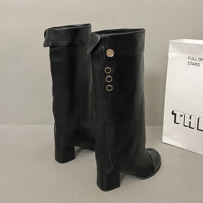 

High-heeled small fragrant wind solid color tall knight boots women s shoes 2025 new spring and autumn winter khaki long tube long boots 35