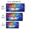 Tree Of Life Mouse Pad Xxl Large Desk Accessories Desk Pad Rubber Base With Stitched Edge Mousepad NonSlip Mousepad For Office