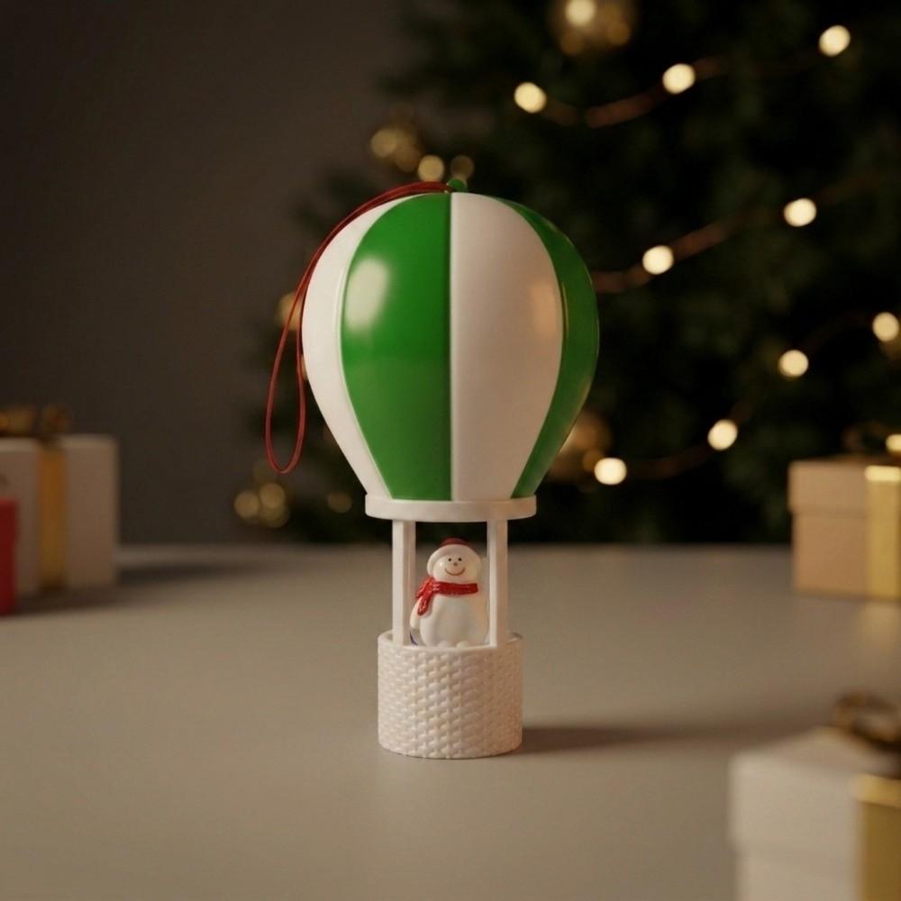 Mongolfiera Decorazioni Luminose di Natale Luce Notturna a LED Pupazzo di Neve Pendente da Appendere per Natale Babbo Natale Ornamento per Albero di Natale