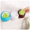 Plastic Soap Suction Cup Wall Mounted Bathroom Blue Plastic Soap Holder Suction Cup Kitchen Shower Drain Box ABS Storage