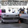 8Pcs Quiet Wheel Covers for Luggage Solid Color Rubber Suitcase Wheel Protectors Reduce Noise Easy Install for Travel