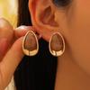 Fashion Exaggerated Temperament Dripping Oil Water Droplets Earrings For Women