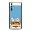 Cute Cartoon Dog Cat Vehicle Case For Realme 16 15T 14 13 12 11 10 4G 9 8 5G Pro Plus C21 C25 C35 GT5 GT3 Neo 2 3 3T 5 Cover