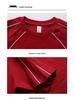 Summer Raglan Color Block Short Sleeve T-Shirt, Trendy American High Street Brand, 250g Pure Cotton, Loose Casual Fit