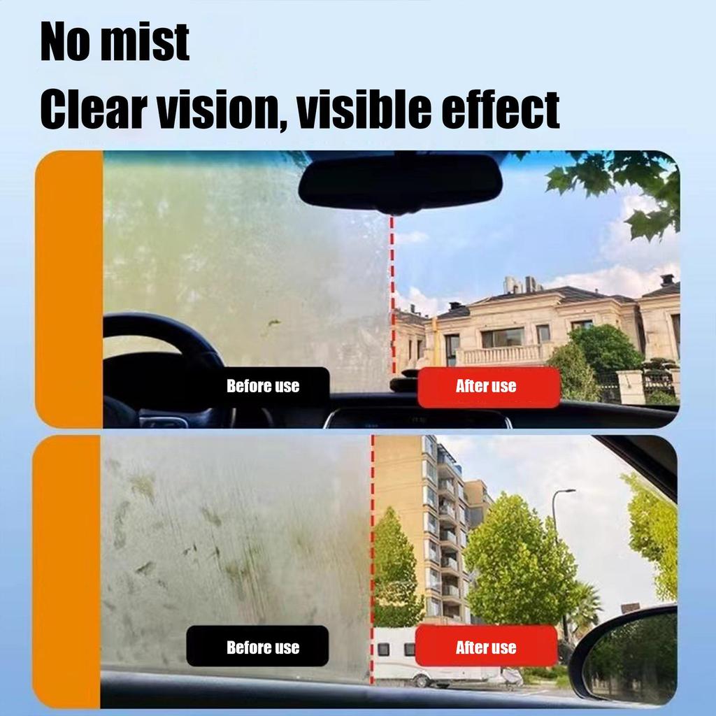 Car Glass Anti-Rain Water Repellent Spray Nano Hydrophobic Coating Waterproof Agent Oil Film Remover Auto Windshield Cleaner