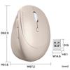 Sanwa Supply Silent Wireless Small Ergonomic Mouse 5 (Rechargeable, Buttons, Beige) MA-EWBS522BG