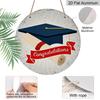 2D Flat 1pc, 8x8 in, Graduation Happy Aluminum Metal Decorative Signs & Plaques, Local Style with Graduation Cap and Graduation Certificate Design