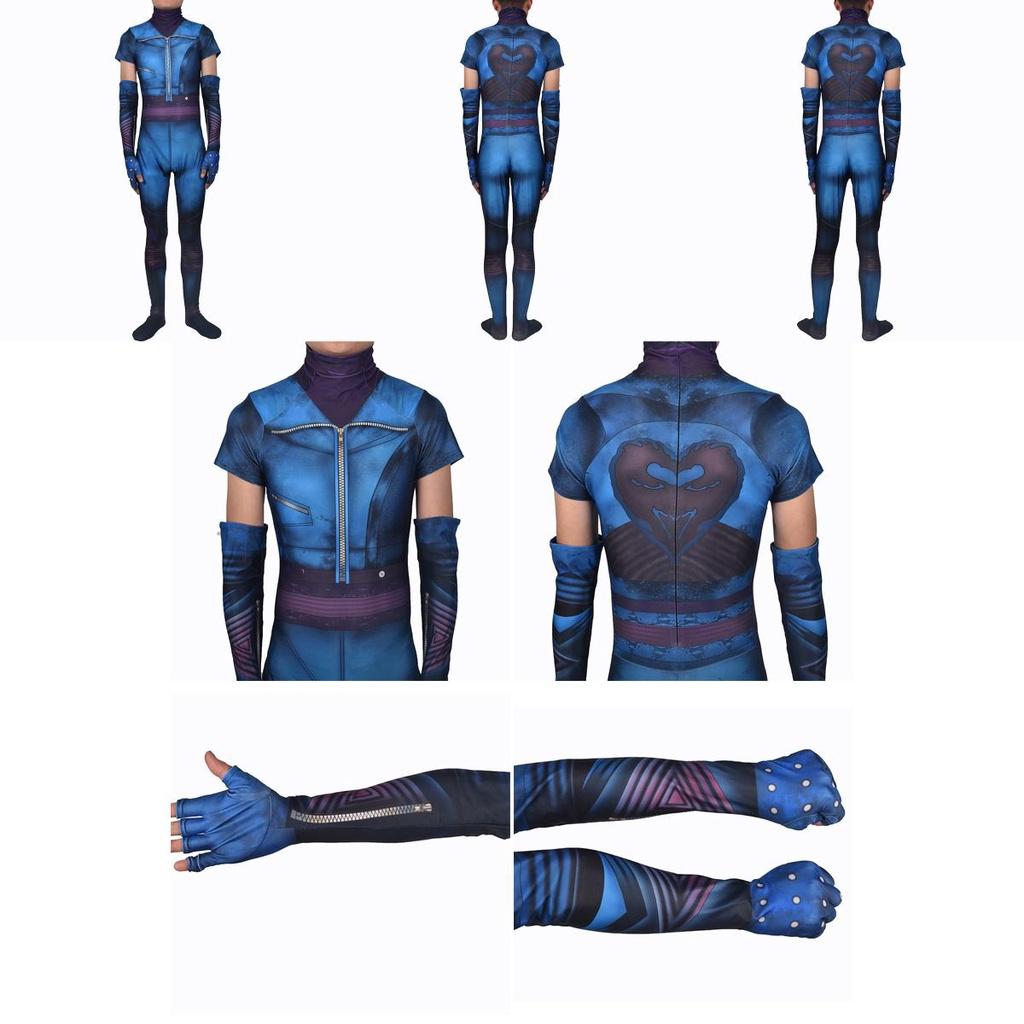 Exquisites Descendants 3 Evie Cosplay-Kostüm Jumpsuit für Erwachsene und Kinder Perfekt für Halloween